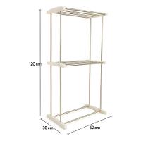 Varal De Chão Roupas Dobrável 2 Andares Reforçados Retrátil - 7