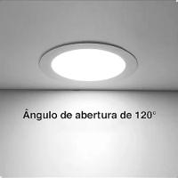 Luminária Plafon Painel Led Redondo 17cm 12w 6500k Lorben