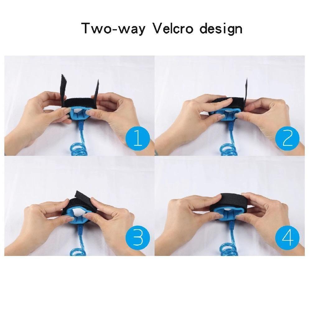 Pulseira Segurança Infantil Ajustável Cordinha Passeio Público Protetor Bebê Criança Trava Verde - 8