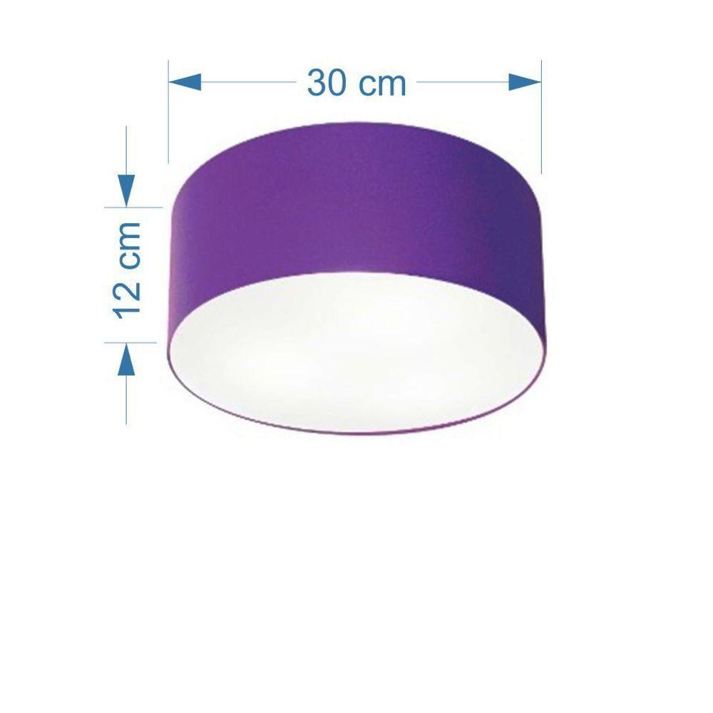 Plafon Para Home Cilíndrico Sh-3010 Cúpula Cor Roxo - 2