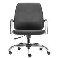 Kit 02 Cadeiras Executiva Diretor Cromado Maxxer F02 Preto - 3