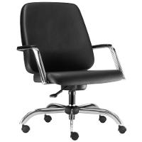 Kit 02 Cadeiras Executiva Diretor Cromado Maxxer F02 Preto - 7