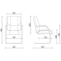 Kit 02 Cadeiras De Escritório Tecido Sintético Vermelho