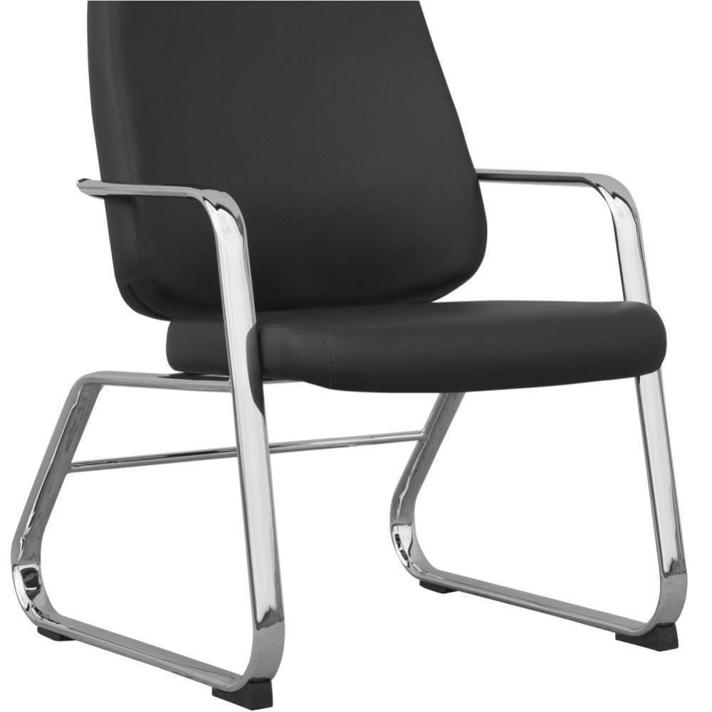 Cadeira Executiva Diretor Base Cromado Maxxer F02 Preto - 2