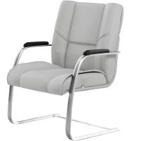 Kit 02 Cadeiras De Escritório Tecido Sintético Cinza - 3