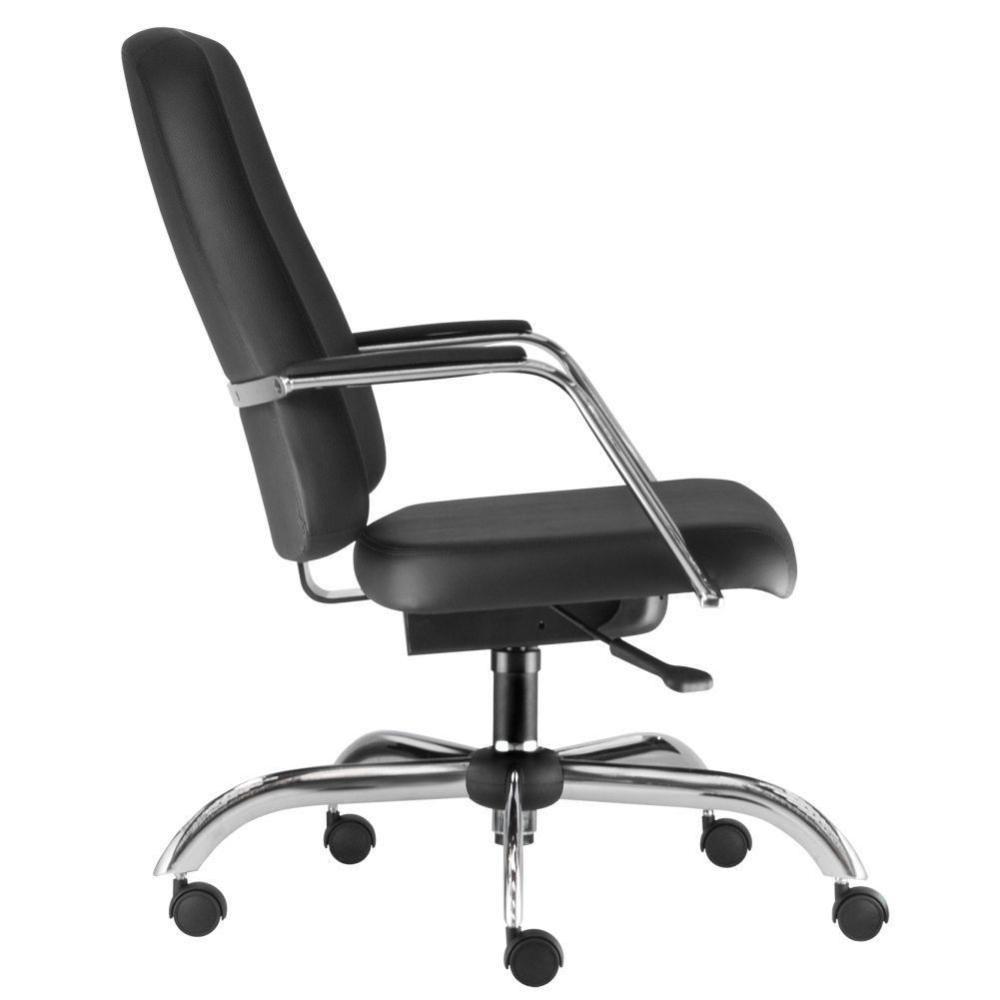 Cadeira Executiva Diretor Cromado Maxxer F02 Preto - 3