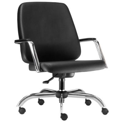 Cadeira Executiva Diretor Cromado Maxxer F02 Preto