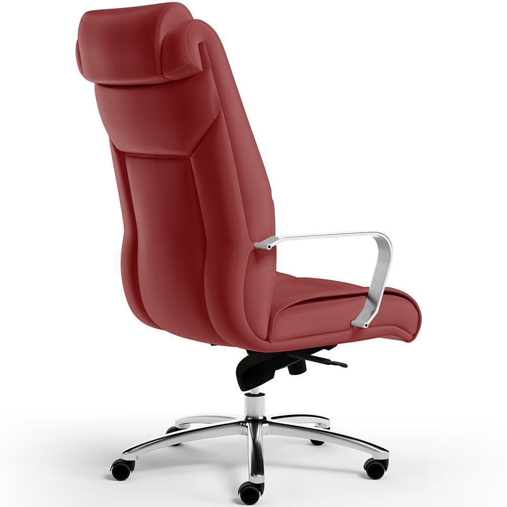 Kit Cadeira Presidente Com 2 Cadeiras Fixas Vermelho - 3