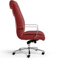 Kit Cadeira Presidente Com 2 Cadeiras Fixas Vermelho