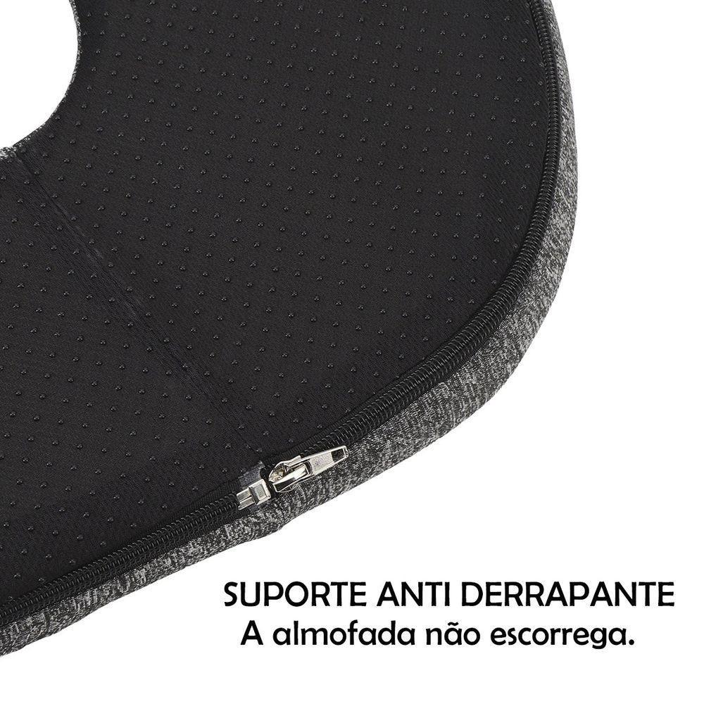 Almofada Ortopedica Ergonomica Cadeira Lombar Coccix Coluna Alivia Dores Confortavel Macio Escritorio Home Office Casa - 6
