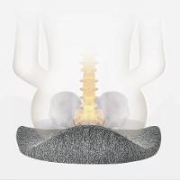 Almofada Ortopedica Ergonomica Cadeira Lombar Coccix Coluna Alivia Dores Confortavel Macio Escritorio Home Office Casa - 10