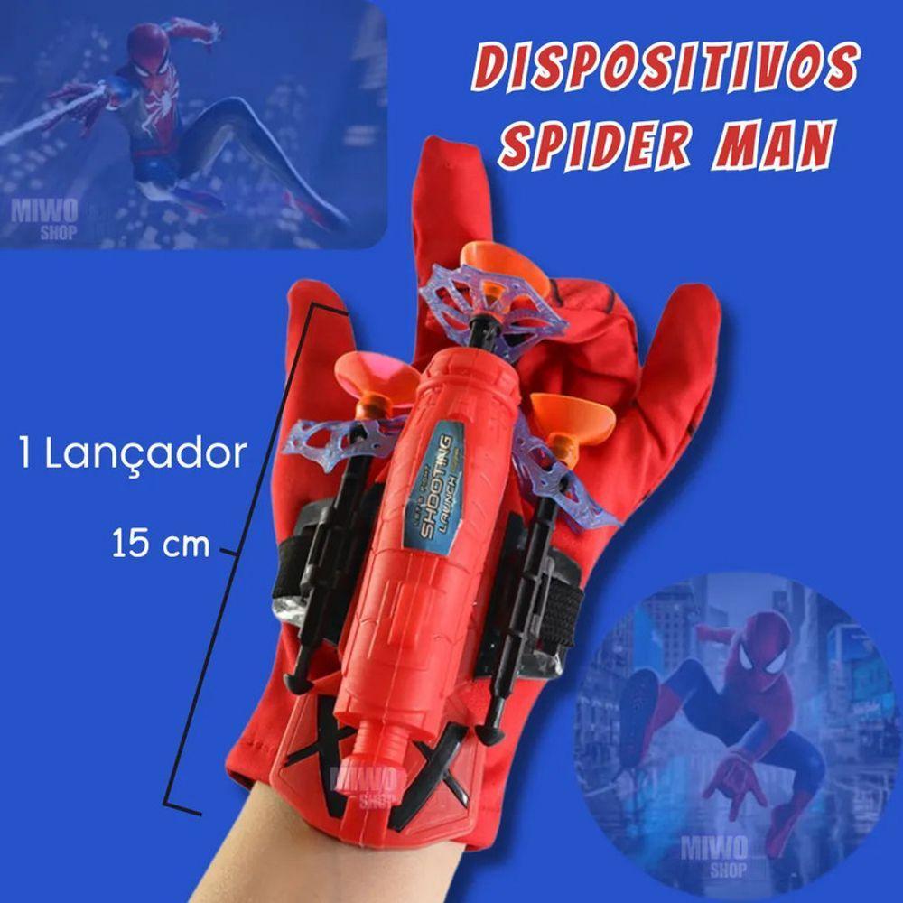 Luva Homem Aranha Brinquedo Infantil Lançador E Dispara Dard - 4