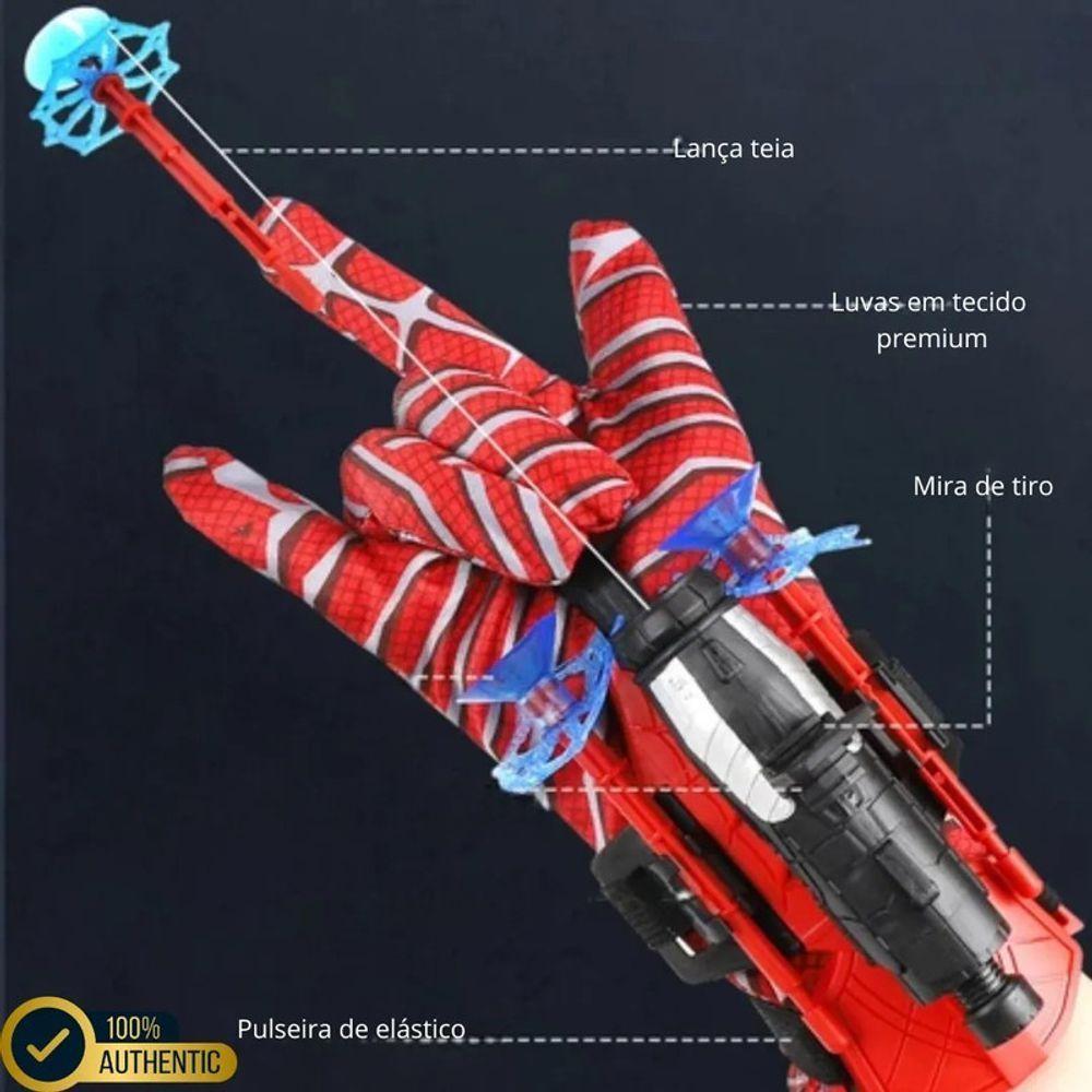 Luva Homem Aranha Brinquedo Infantil Lançador E Dispara Dard - 6