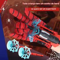 Luva Homem Aranha Brinquedo Infantil Lançador E Dispara Dard - 5