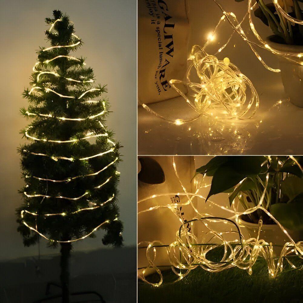 Mangueira De Pisca Led Luzes Fria 8 Funções Amarelo 10m 220v - 3