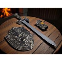 Kit Medieval Espada Manopla Escudo Leão Infantil Jr0344 - 2