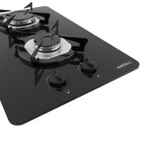 Cooktop À Gás 2 Bocas Ndl Vidro Flange Inox Preto Bivolt - 3