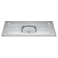 Pia De Cozinha Com Cuba E Válvula Bali 140cm Aço Inox - Ghel Plus - 1