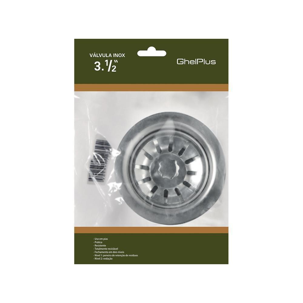 Pia De Cozinha Com Cuba E Válvula Bali 200cm Aço Inox - Ghel Plus - 2