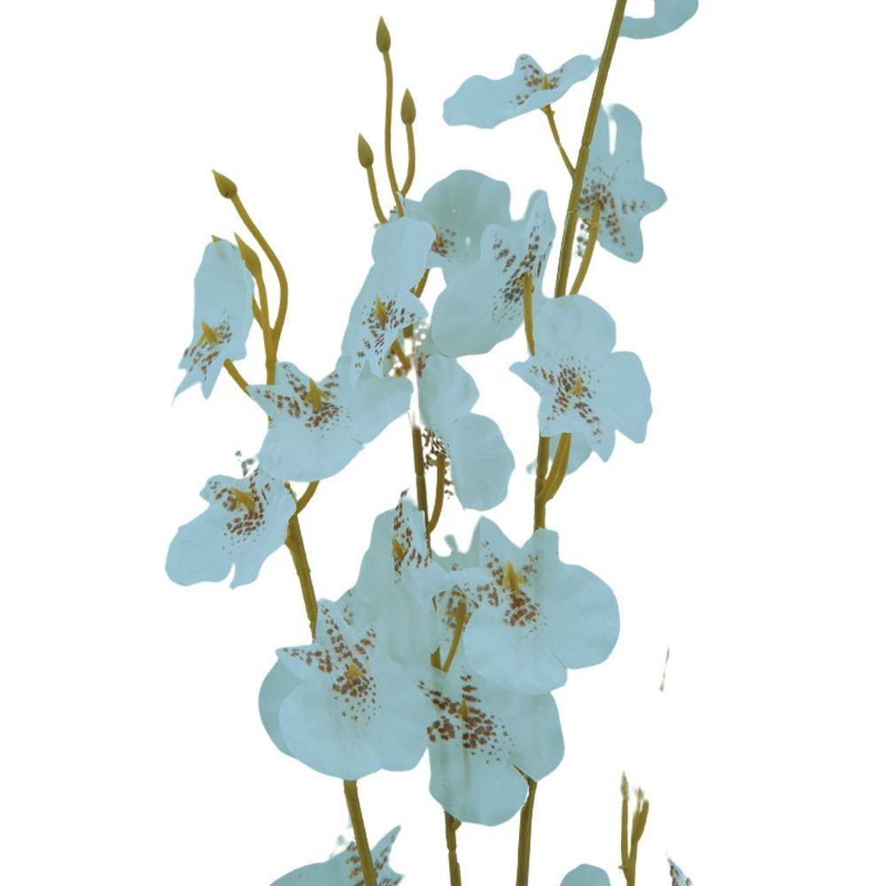 Haste Flor Orquídea Chuva De Ouro Artificial Branca 50cm - Mc Flores - 7