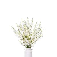 Haste Flor Orquídea Chuva De Ouro Artificial Branca 50cm - Mc Flores - 5