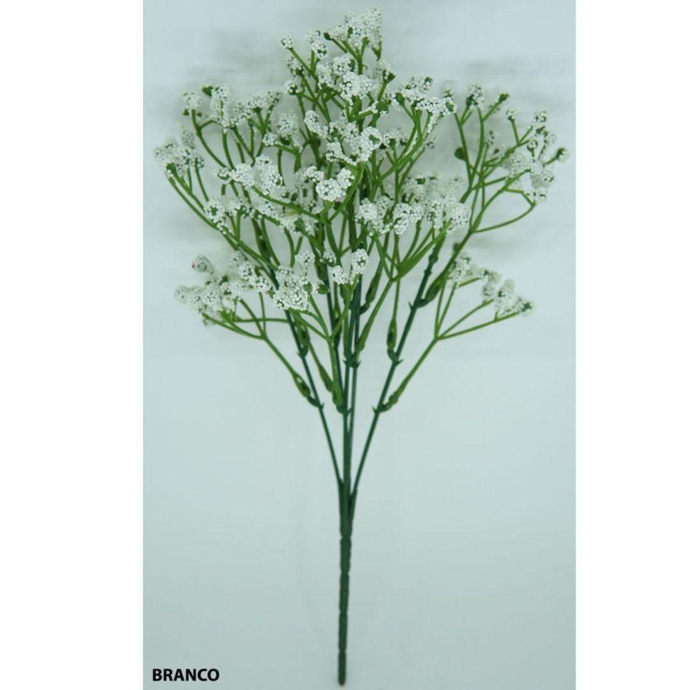 Buquê Flor Mosquitinho Verde E Branco 30cm - Mc Flores - 5