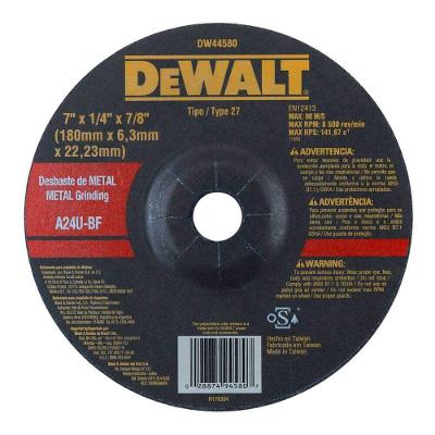 Disco De Desbaste 180x6.4x22mm Aço Dewalt Dw44580