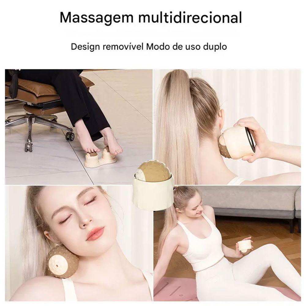 Massageador Muscular Relaxante Fascite Plantar Exercicio Fisioterapia Ioga Pilates Alivia Dor Costas Pes Acupressao - 4