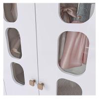 Guarda Roupa Infantil Ambiente Aconchego 4 Portas Branco Jequitibá Hp - Henn - 2