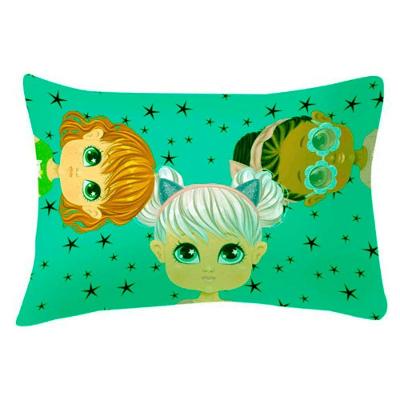 Fronha Portallar Malha 100% Algodao Estampa Localizada Juju 48cmx68cm Branca