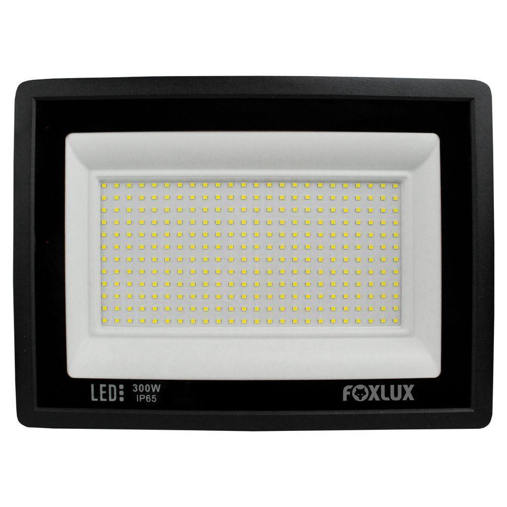 Kit 2 Refletor Led 300w 6500k Preto Bivolt Foxlux - 3