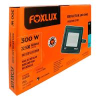 Kit 2 Refletor Led 300w 6500k Preto Bivolt Foxlux - 6