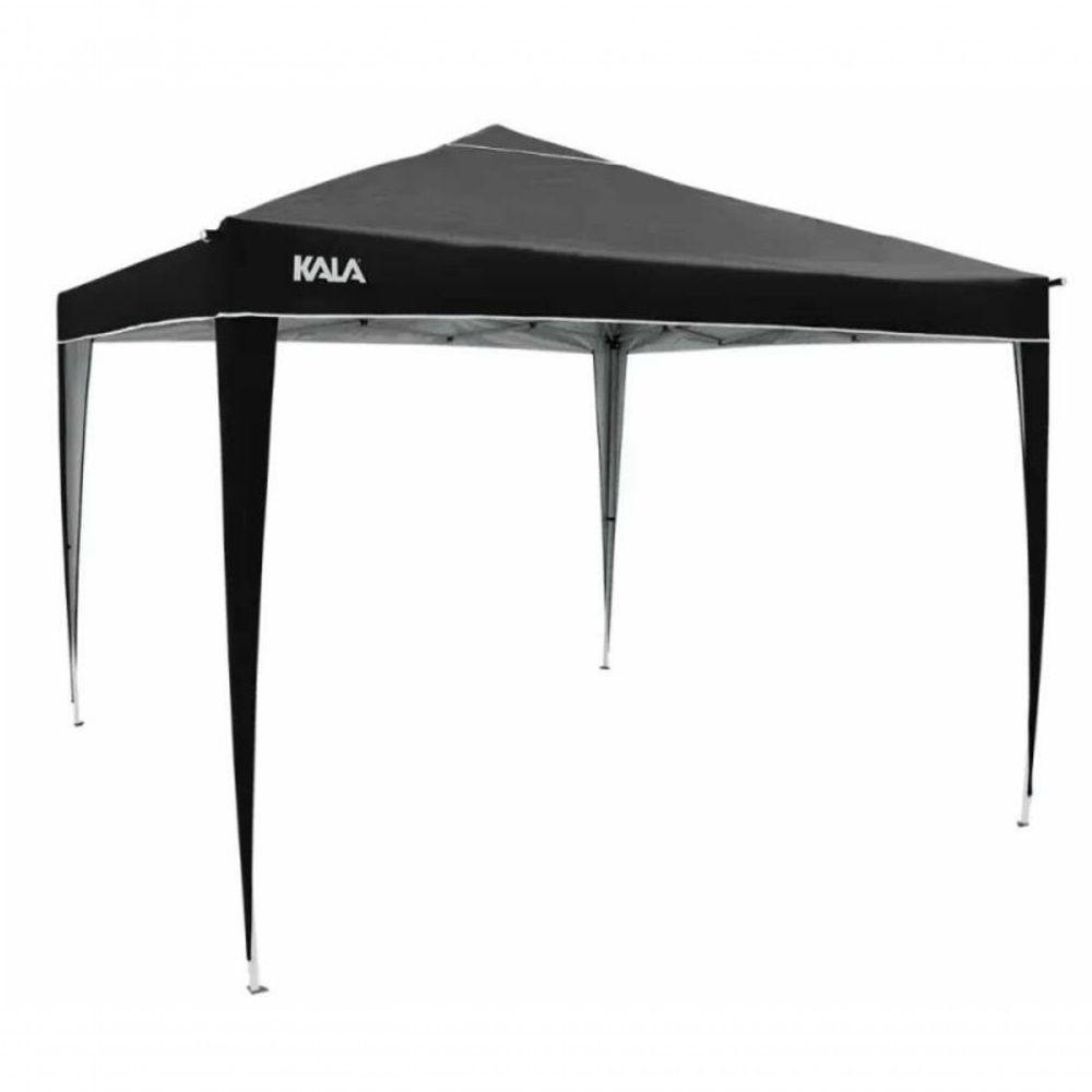 Tenda Gazebo Dobrável 3x3 Sanf Praia Jardim Campo Preto Kala - 1