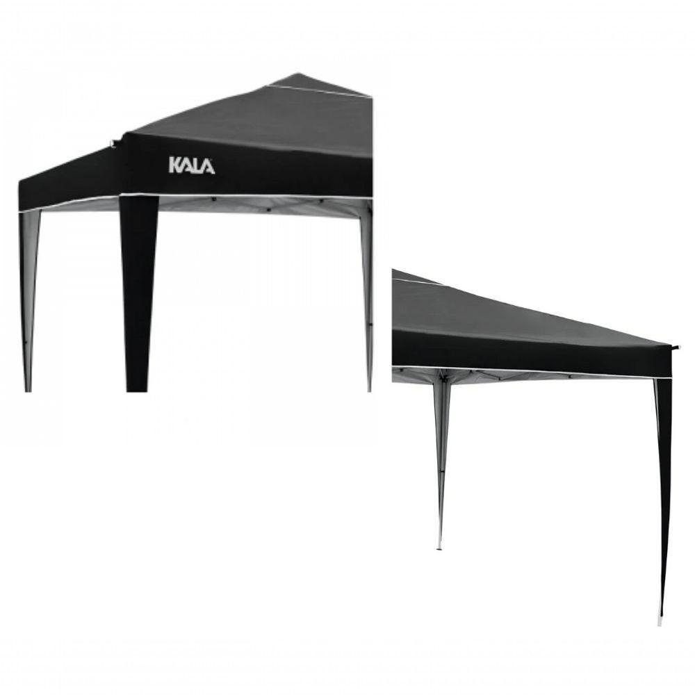 Tenda Gazebo Dobrável 3x3 Sanf Praia Jardim Campo Preto Kala - 6