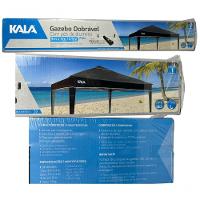 Tenda Gazebo Dobrável 3x3 Sanf Praia Jardim Campo Preto Kala