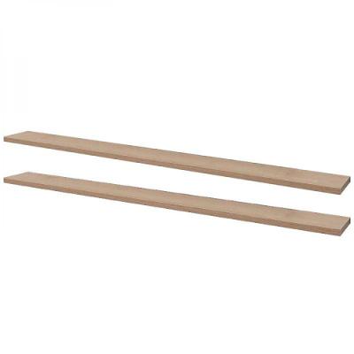 Kit 2 Prateleiras 100 X 15cm Carvalho Suporte Invisível