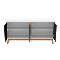 Aparador Kappesberg 4 Portas Branco/preto Fosco 156cm - 6