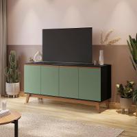 Aparador Kappesberg 4 Portas Preto Fosco/ Verde Oliva 156cm - 7