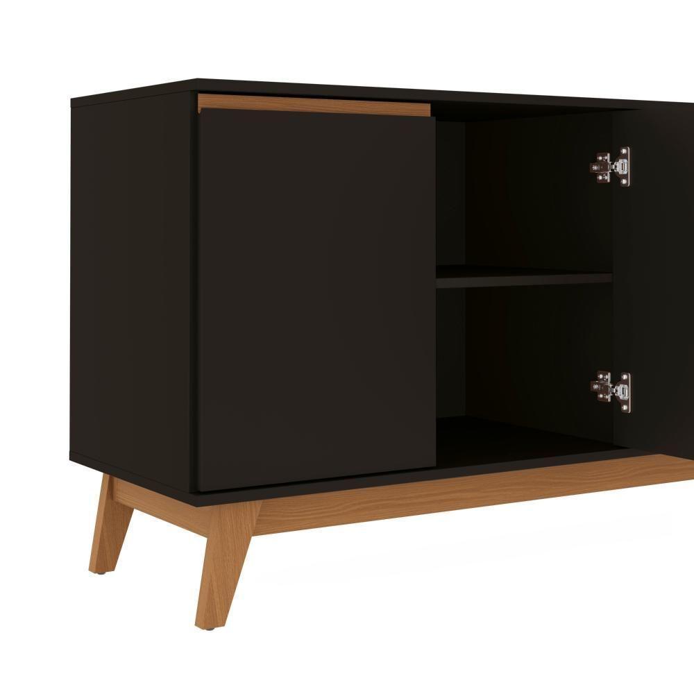 Aparador Kappesberg 4 Portas Preto Fosco 156cm - 5