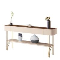 Aparador Buffet Vivant Com Pés Em Aço Off White/castanho Off White/castanho - 1