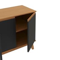 Aparador Kappesberg 4 Portas Canela/preto Fosco 156cm - 3