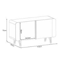 Buffet Benvenuto Off White Cinamomo - Hb Móveis - 7