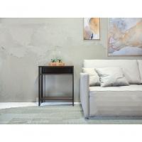 Aparador Mesinha Mesa De Apoio Mesa De Impressora Escritório Cozinha Refeitório Preto Com Amadeirado Escuro - 2