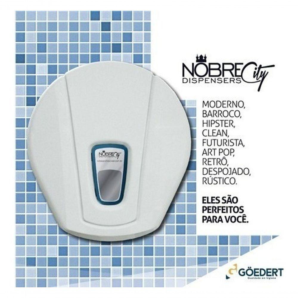 Dispenser Porta Papel Higiênico Rolão Abertura C- Chave City - 3