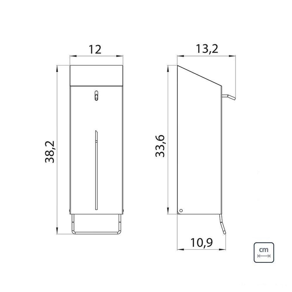 Dispenser De álcool Gel E Sabão Líquido 1 Litro Em Aço Inox Com Acabamento Escovado - 4