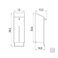 Dispenser De álcool Gel E Sabão Líquido 1 Litro Em Aço Inox Com Acabamento Escovado - 4