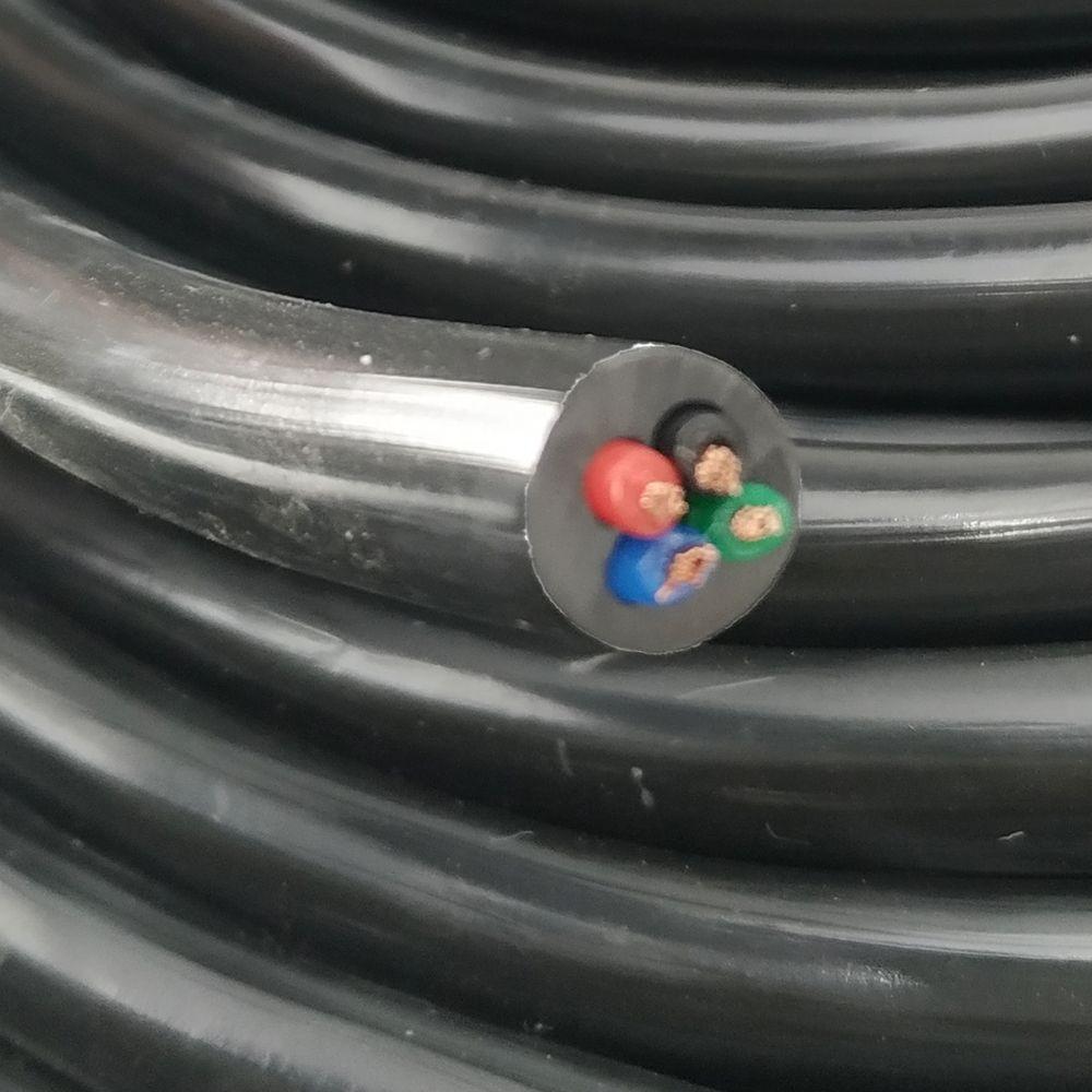 Cabo Pp Preto 4 Vias (4x2,50mm) 100% Cobre 1 Metro - 3