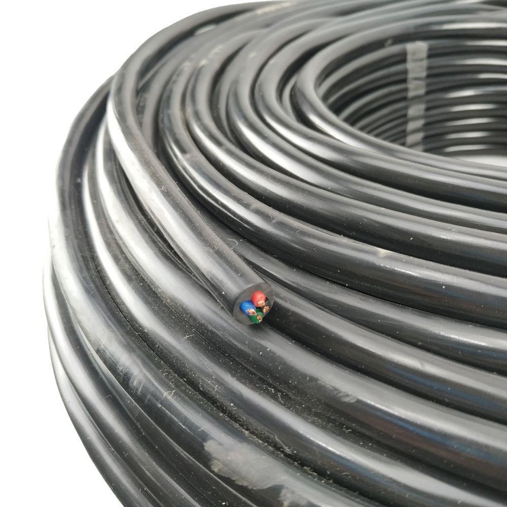 Cabo Pp Preto 4 Vias (4x2,50mm) 100% Cobre 1 Metro - 5