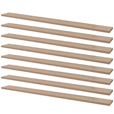 Kit 8 Prateleiras 100 X 15cm Carvalho Suporte Invisível