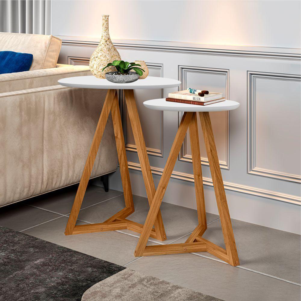 Conjunto De Cabeceira Com Mezanino Lateral Branco Nature - 7